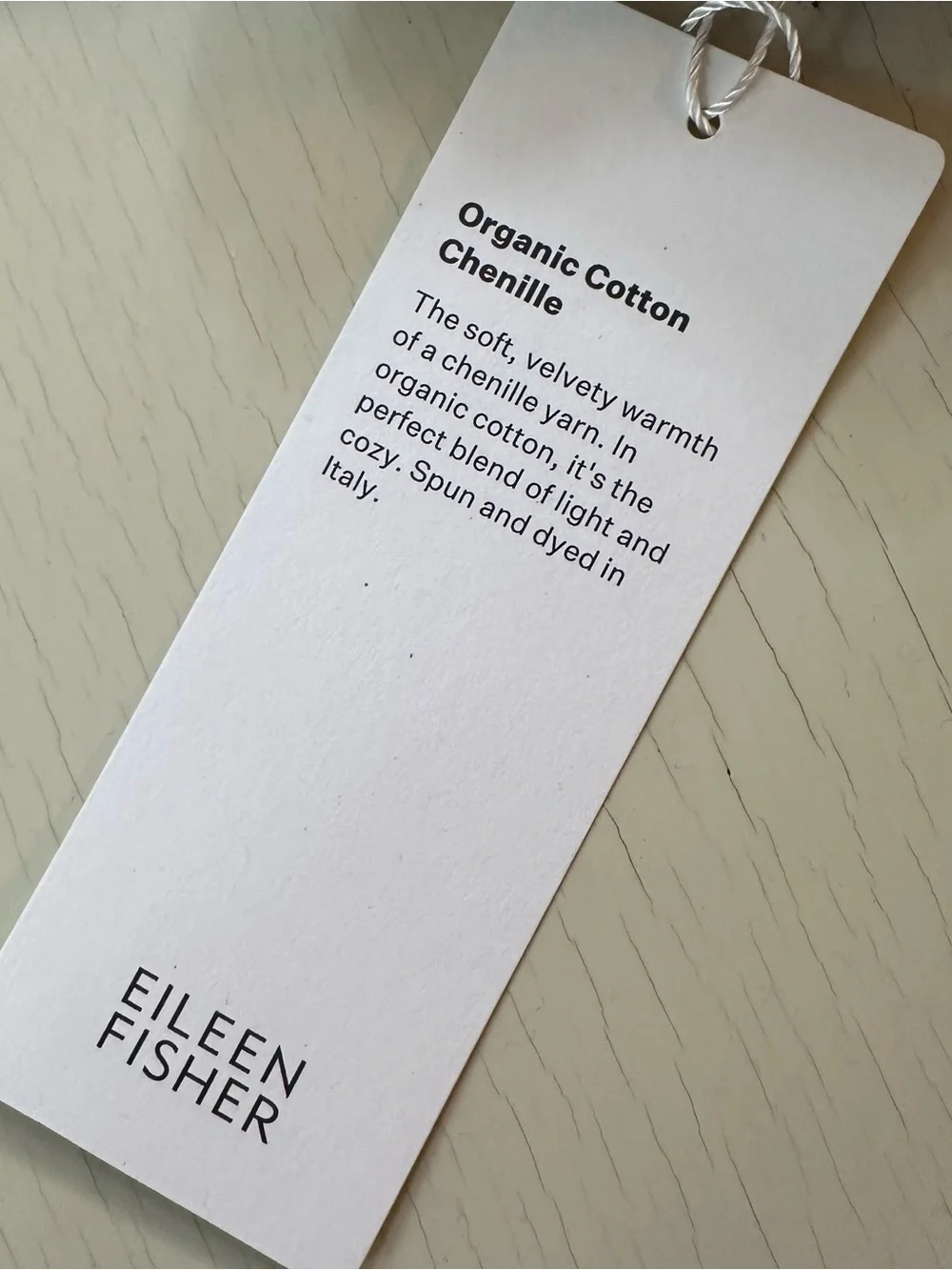 Eileen Fisher 100% Organic Cotton Chenille Glovelette in Burgundy Red NWT